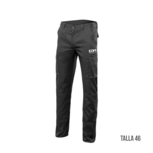 PANTALON LARGO NEGRO TALLA-XL SERIGRAFIADO EDM