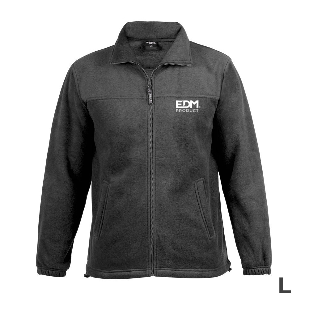 CHAQUETA POLAR FLEECE 280g/m² CON CREMALLERA EDM TALLA-L