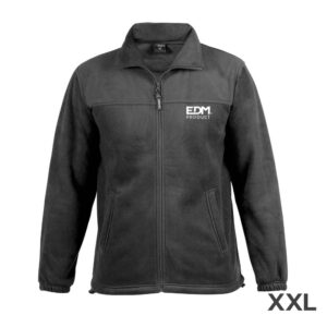 CHAQUETA POLAR FLEECE 280g/m² CON CREMALLERA EDM TALLA-XXL