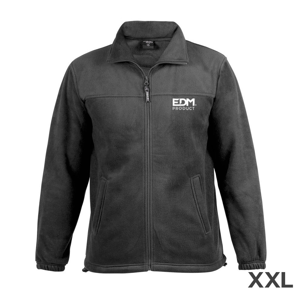 CHAQUETA POLAR FLEECE 280g/m² CON CREMALLERA EDM TALLA-XXL