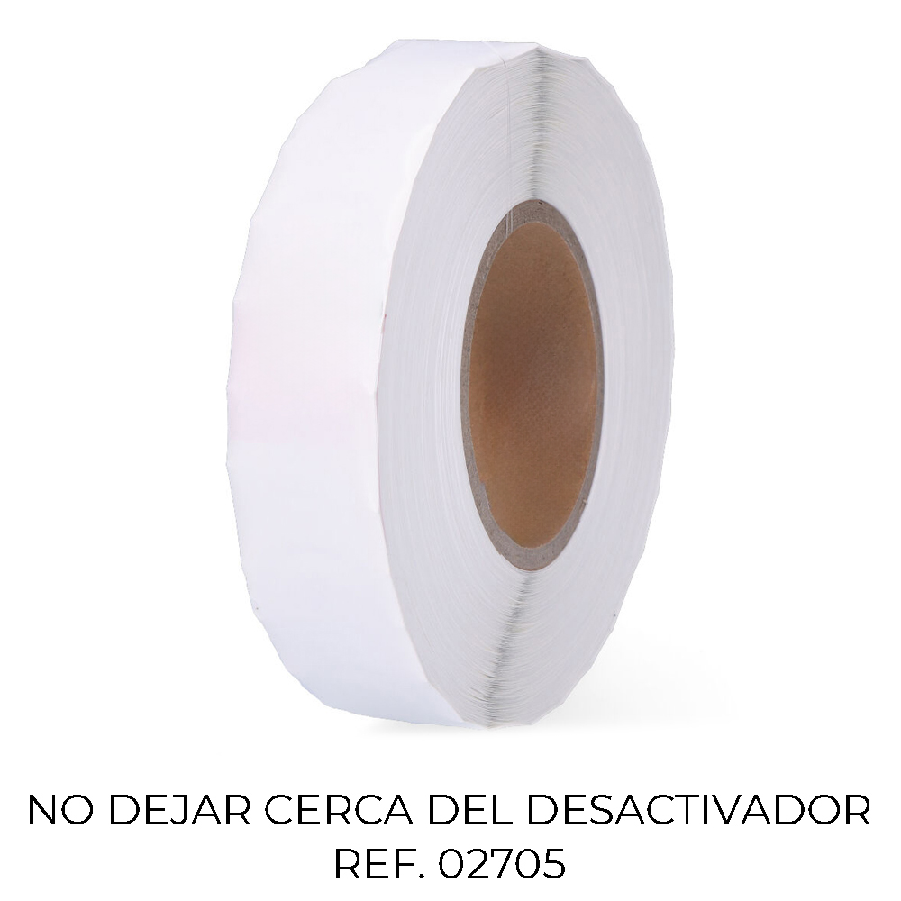 PACK 2000 ETIQUETAS ANTI ROBO 410 BLANCA DESACTIVABLE 7551246 CHECKPOINT