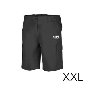 BERMUDA NEGRA TALLA-XXL SERIGRAFIADA EDM