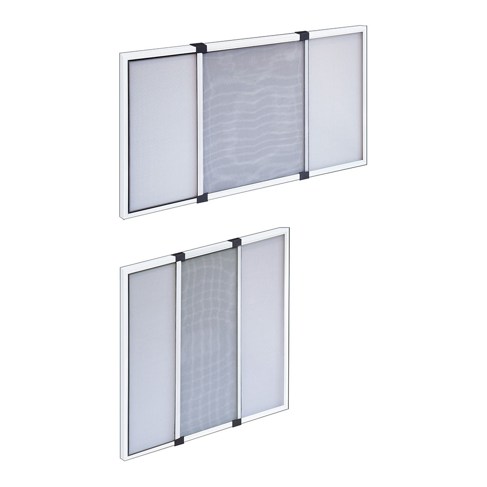 MOSQUITERA EXTENSIBLE BLANCA 50 x 40 cm, 2 piezas