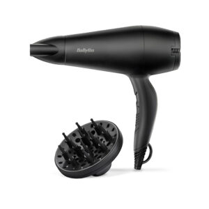 SECADOR DE PELO CON DIFUSOR NEGRO SMOOTH 2000 W