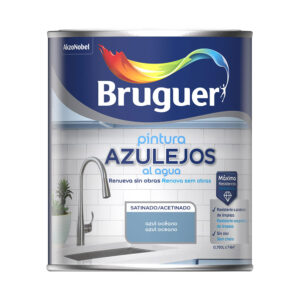 PINTURA AZULEJOS AL AGUA AZUL OCÉANO SATINADO 750 ml