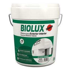PINTURA PLASTICA BIOLUX MATE 4 l INTERIOR Y EXTERIOR A62000804