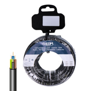 CARRETE MANGUERA TUBULAR VV-K06/1KV 4 G 1,50 mm² NEGRA, 10 m