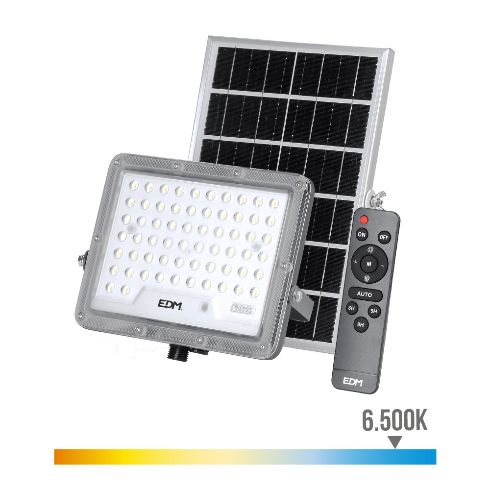 FOCO PROYECTOR SOLAR SLIM 300W 2.500Lm 6.500K