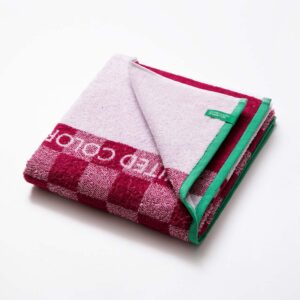 TOALLA DE PLAYA 140x70cm CUADROS ROJOS KIDS BENETTON
