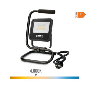 FOCO PROYECTOR LED CON PIE BLACK SERIES 30 W 2370lm 4000K LUZ DIA  22 x 21 x 32 cm