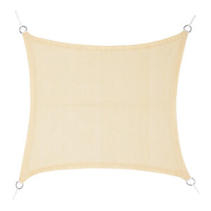 TOLDO VELA CUADRADO BEIGE 5 x 5 m