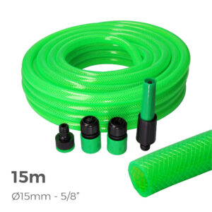 KIT MANGUERA DE JARDIN ESTANDAR 15 m (5/8" 15 mm)