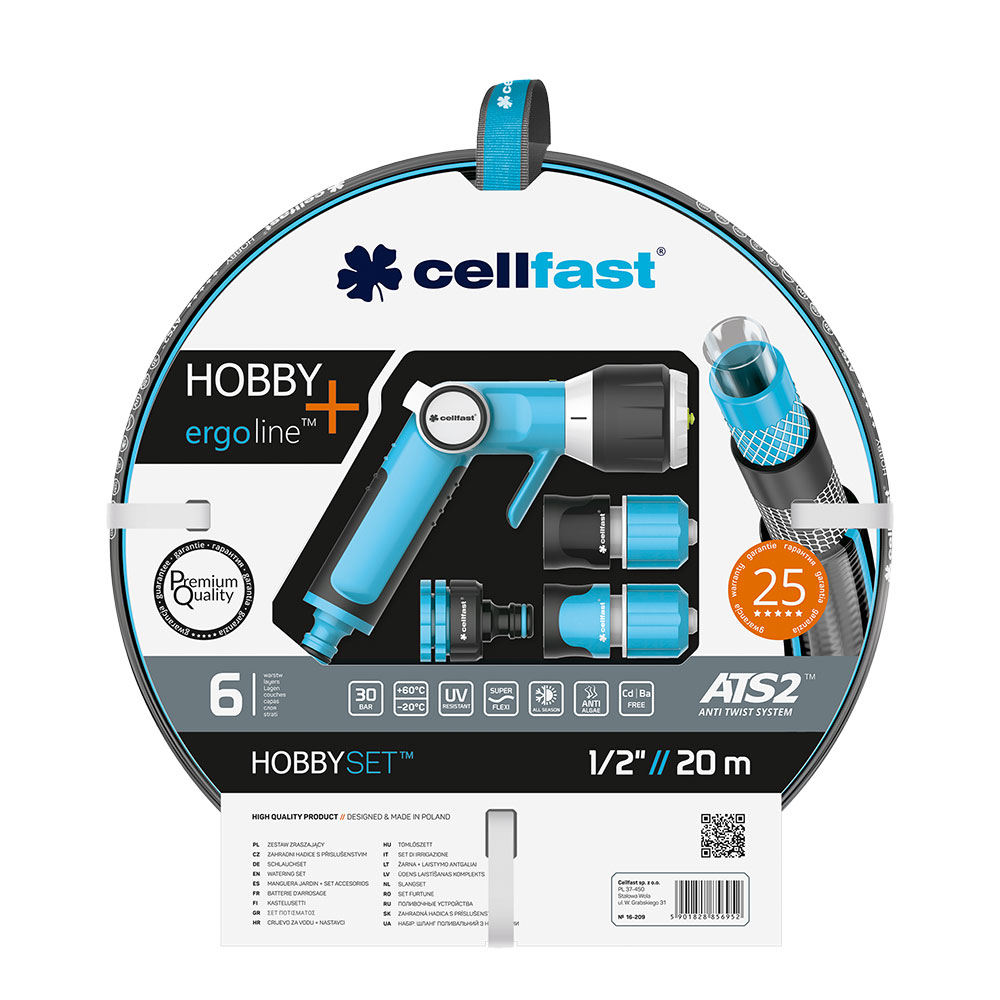 KIT MANGUERA DE JARDÍN HOBBY 20 m (1/2" 12.5 mm)