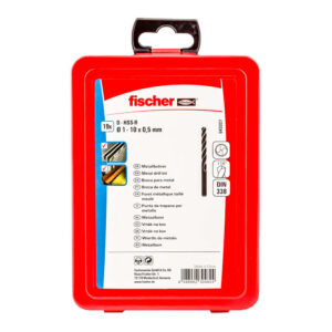 PACK 19 BROCAS PARA METAL HSS-R DIN338 Ø1-10x0,5mm 543327 FISCHER