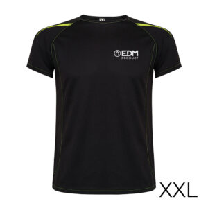 CAMISETA DEPORTIVA NEGRA TALLA-XXL ROLY EDM