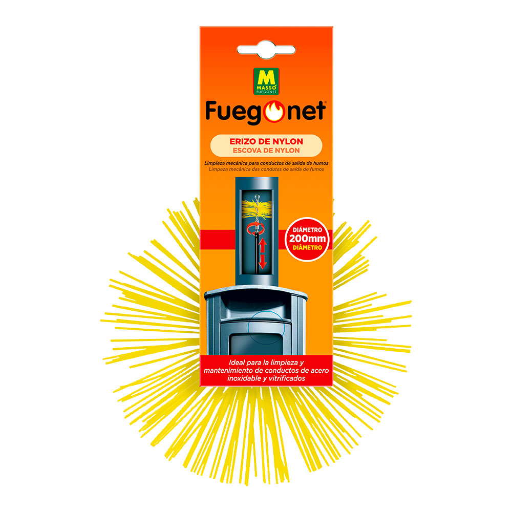 DESHOLLINADOR ERIZO DE NYLON Ø200mm FUEGONET 231540 MASSÓ
