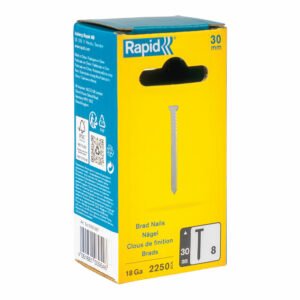 CLAVO 8 / 30 mm GALVANIZADO 18GA, 2250 uds