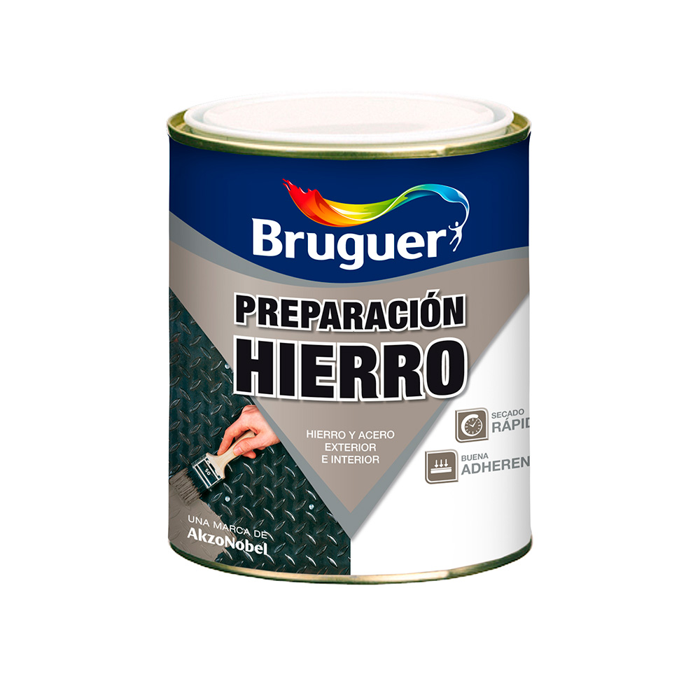 PREPARACION PARA HIERRO-SECADO RAPIDO GRIS 0.750L 5322601 BRUGUER
