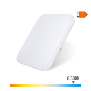 APLIQUE LED CUADRADO EXTRAPLANO DE SUPERFICIE 12 W 6500 K 1160 lm 28 x 28 x 6,3 cm