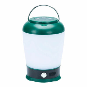 FAROL LED DE CAMPING, RECARGABLE, 3 MODOS, VERDE, 13 x 9 x 9 cm