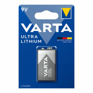 PILA ALKALINA ULTRA LITHIUM 6LR61- 9 V (BLISTER 1 unid.) 26,5 x 17,5 x 48,5 mm