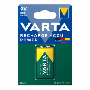 PILA RECARGABLE ACCU POWER 9 V - 7HR9V 200 mA (BLISTER 1 unid.) 26,5 x 17,5 x 48,5 mm