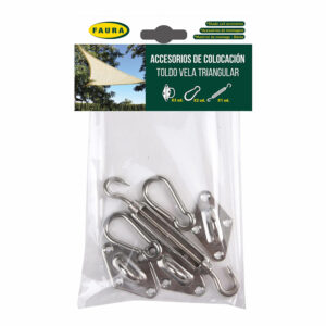 ACCESORIOS DE COLOCACIÓN, PARA TOLDO VELA TRIANGULAR