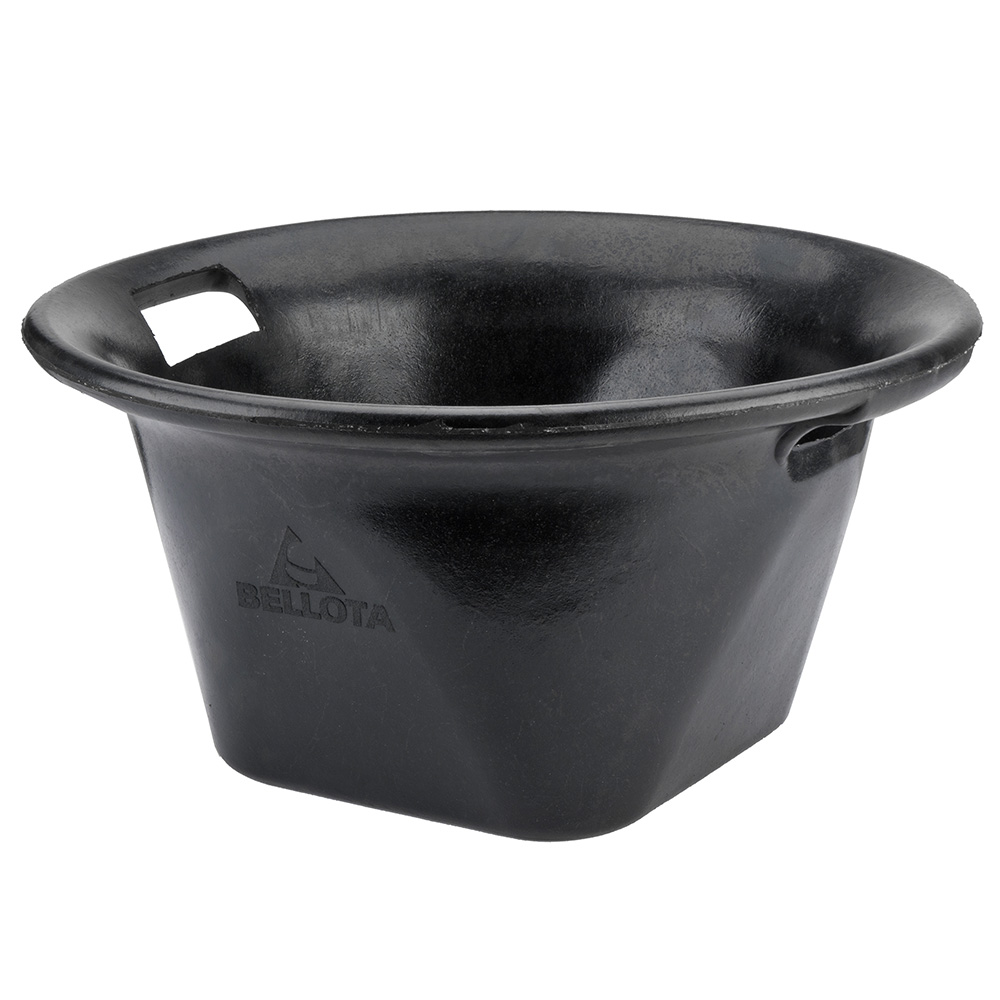 CUBO NORTEÑO 13 L DE CAUCHO RESISTENTE NEGRO.