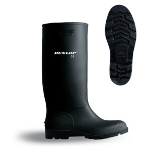 BOTA DE AGUA PVC CAÑA ALTA NEGRA TALLA 43